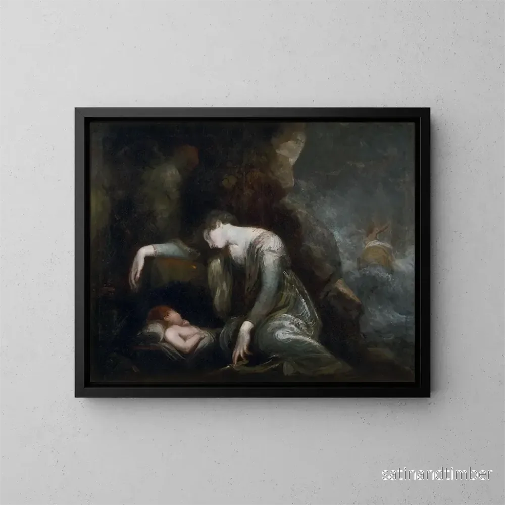 Reproduktion av målningen Danaé och Perseus på Serifos - Henry Fuseli
