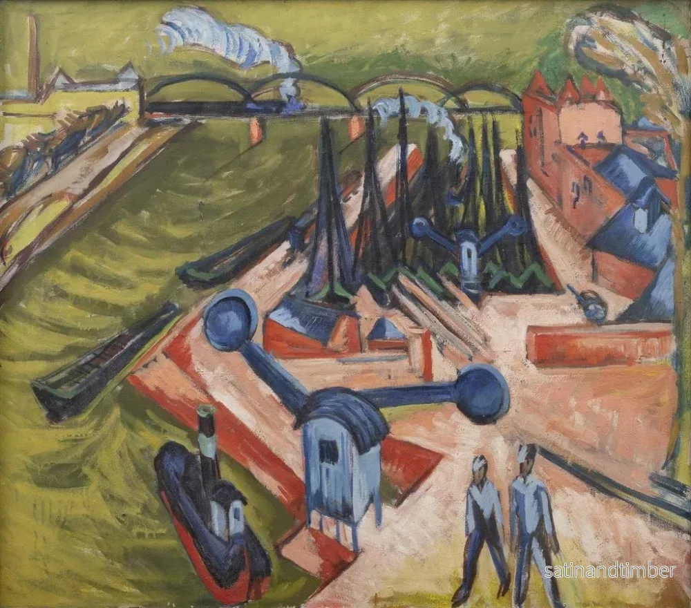 Reproduktion av målningen Västerländsk målning i Frankfurt am Main - Ernst Ludwig Kirchner - Bild 2