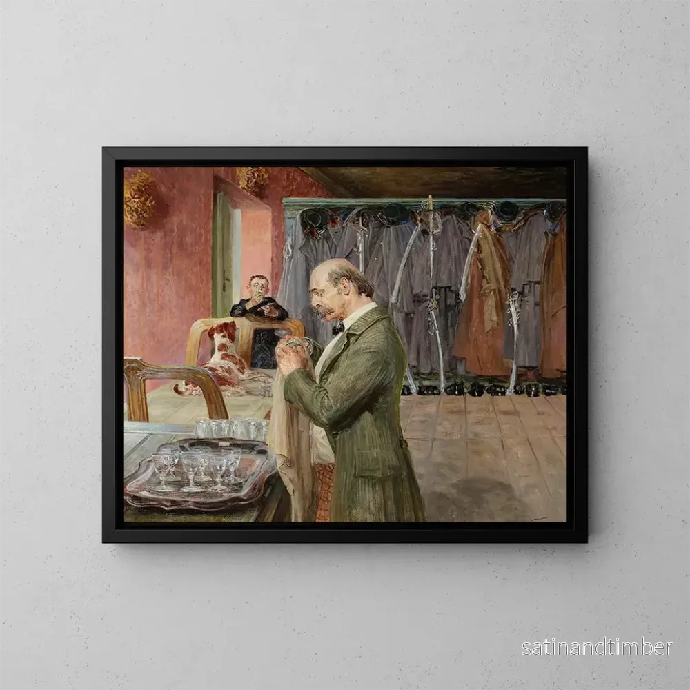 Reproduktion av målningen Min liv, centrala delen av triptyken - Jacek Malczewski