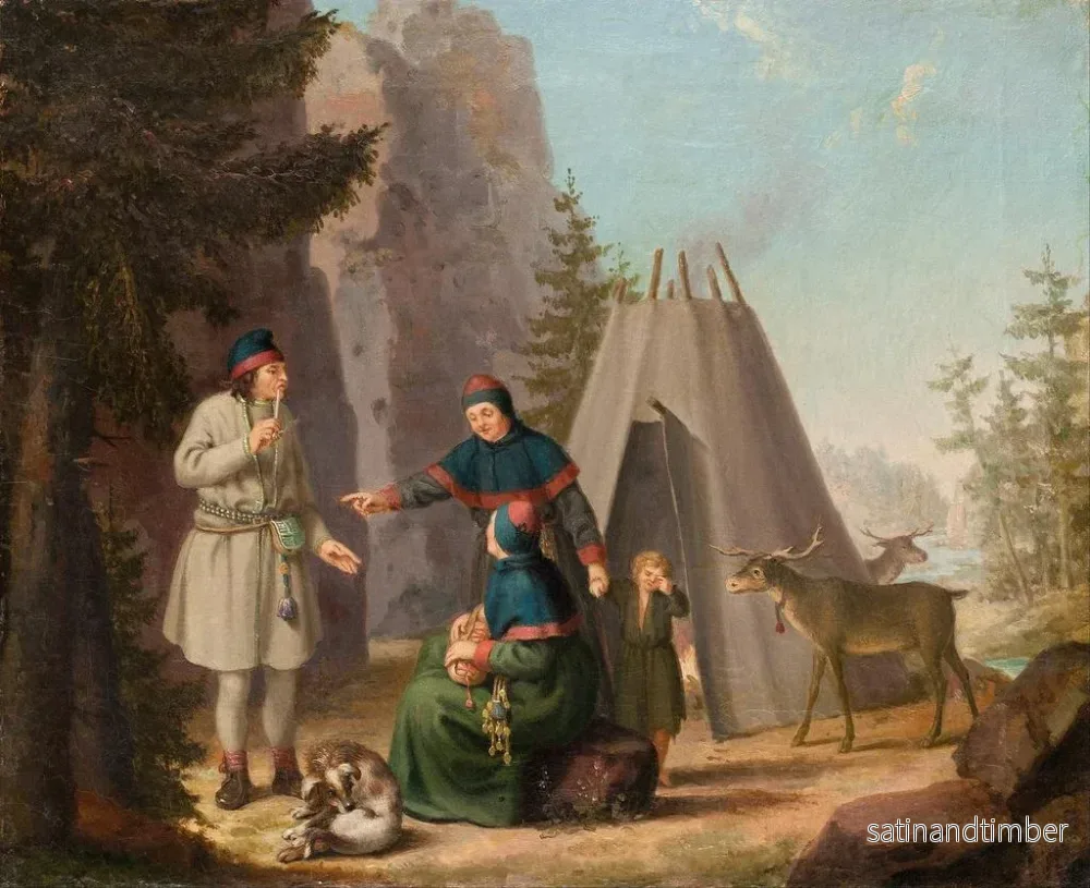 Reproduktion av målningen Les costumes des Lapons - Pehr Hilleström - Bild 2