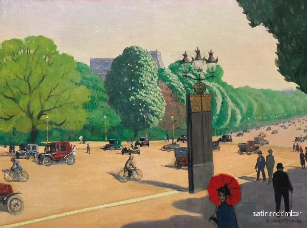 Reproduktion av målningen La Porte Dauphine - Félix Vallotton - Bild 2