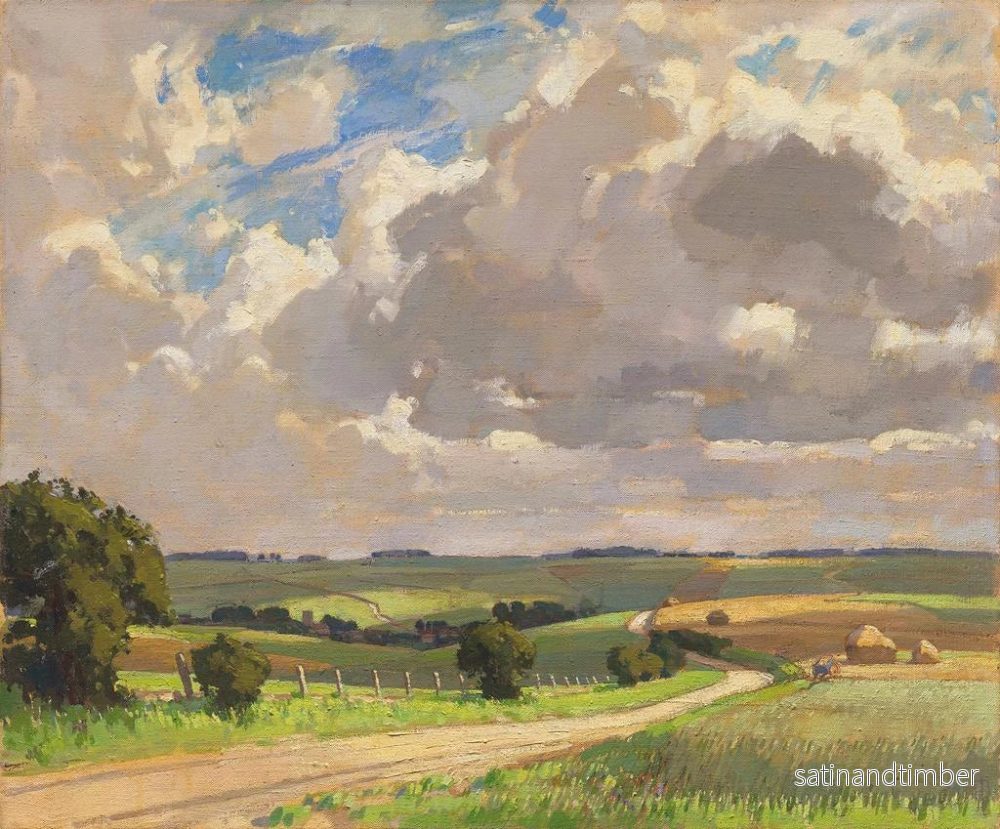 Reproduktion av målningen Landskapsbild av Norfolk - Edward James Buttar - Bild 2