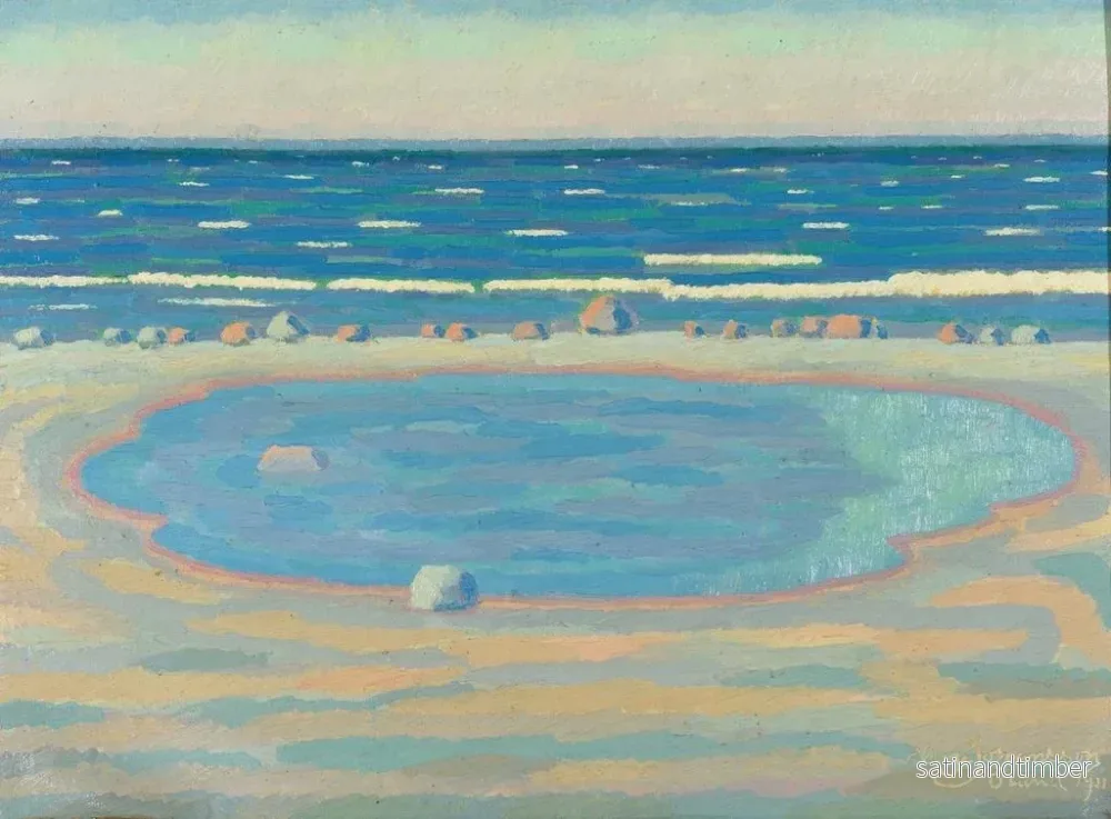 Reproduktion av målningen Terre de plage - Helge Johansson - Bild 2