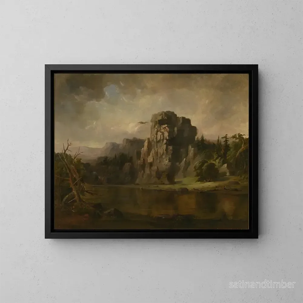 Reproduktion av målningen Flyga bort från örnboet - Robert S. Duncanson