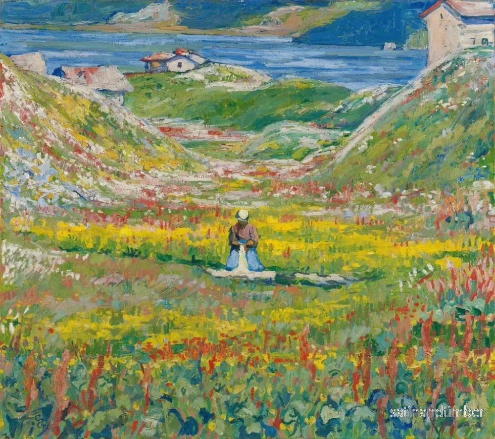 Reproduktion av målningen Vallée en fleurs - Giovanni Giacometti - Bild 2