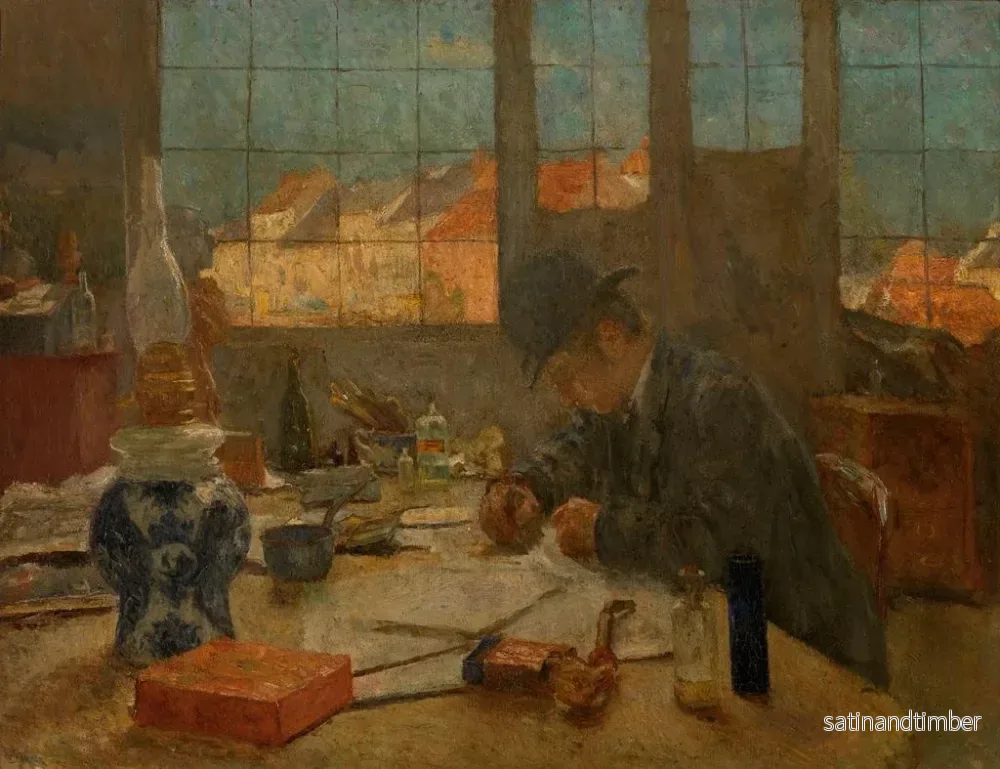 Reproduktion av målningen L'Atelier - Evert Larock - Bild 2