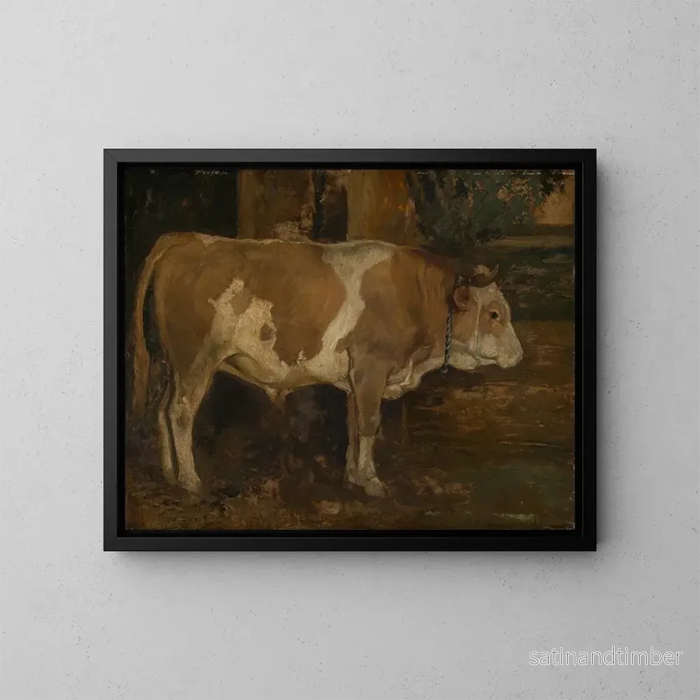 Reproduktion av målningen Bison i skogen - Hans Thoma