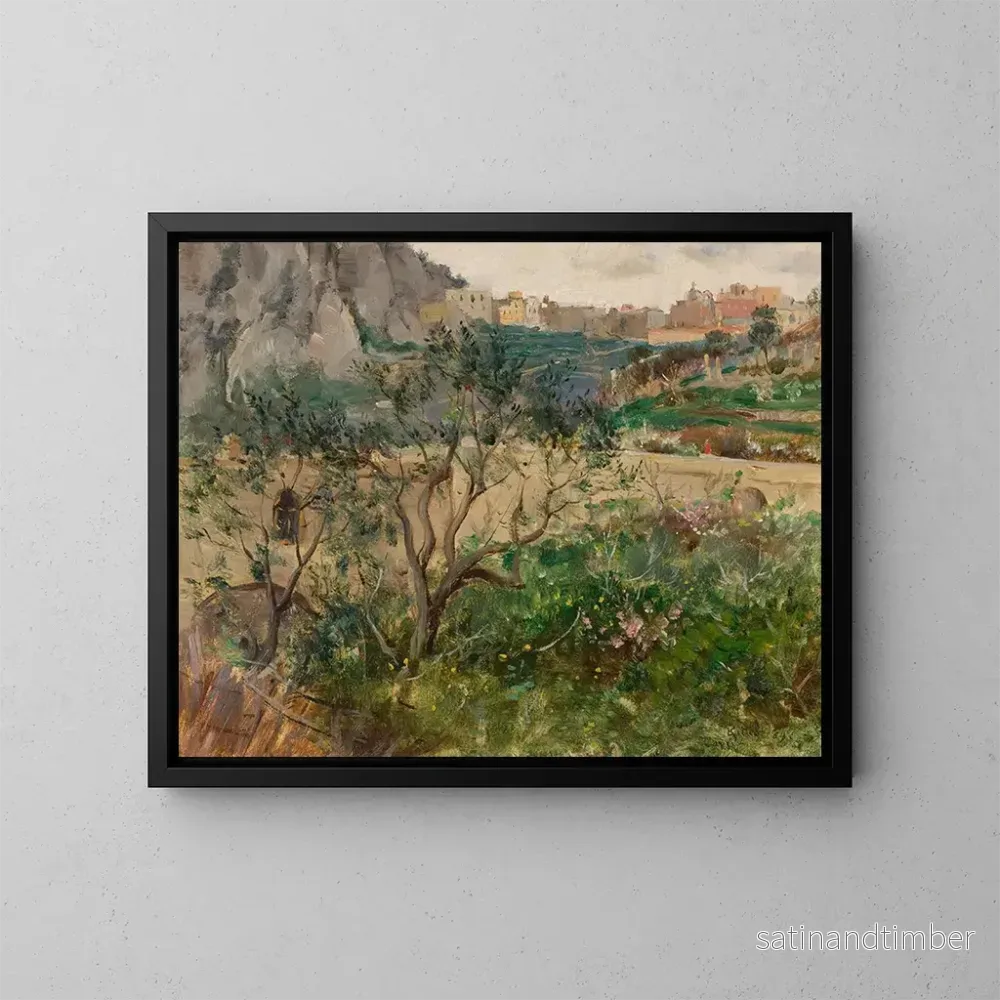 Reproduktion av målningen Vue de Capri - Louis Ritter
