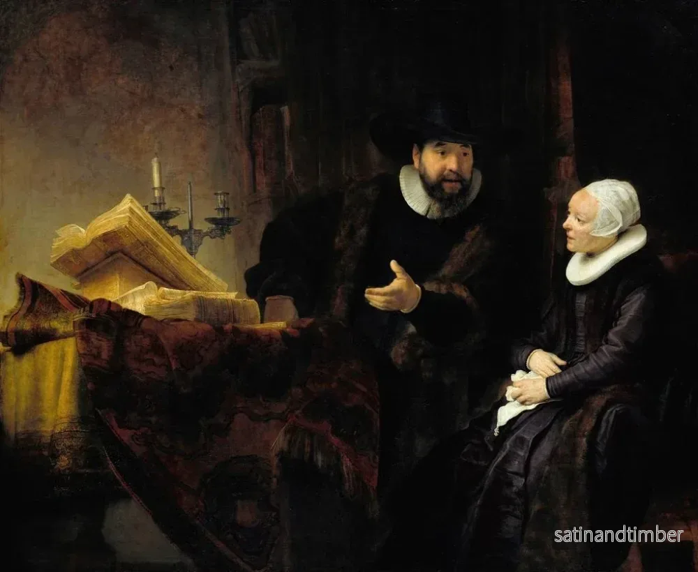 Reproduktion av målningen Le prédicateur mennonite Anslo et sa femme - Rembrandt van Rijn - Bild 2