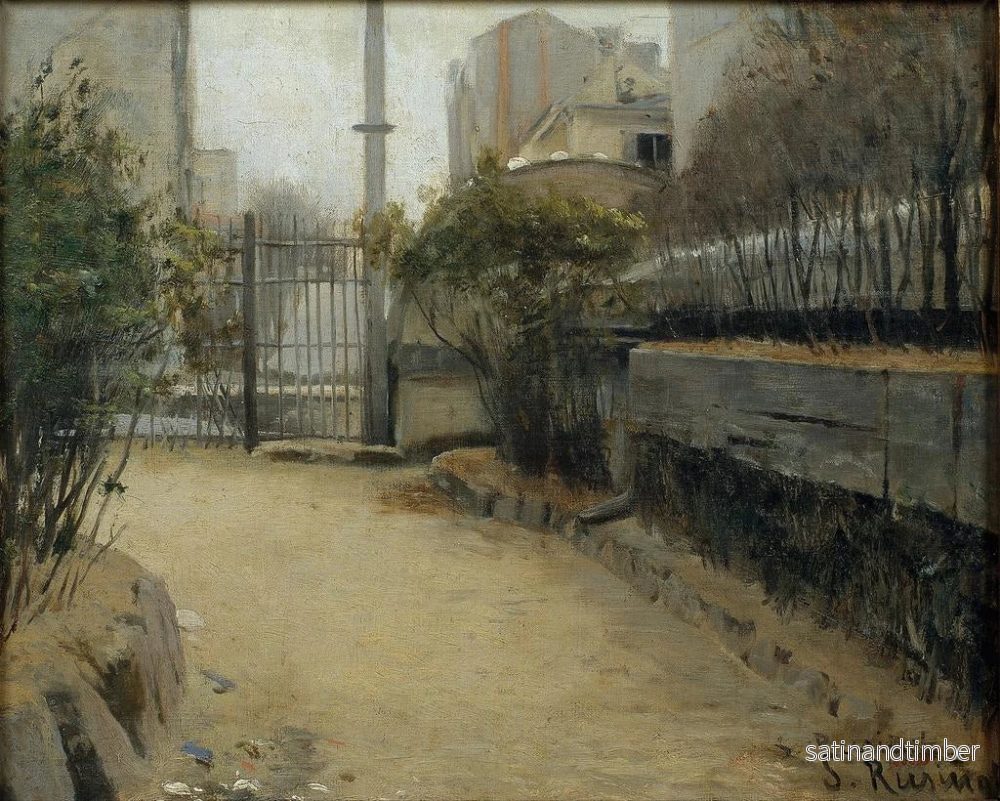 Reproduktion av målningen av Montmartre-trädgården - Santiago Rusiñol - Bild 2