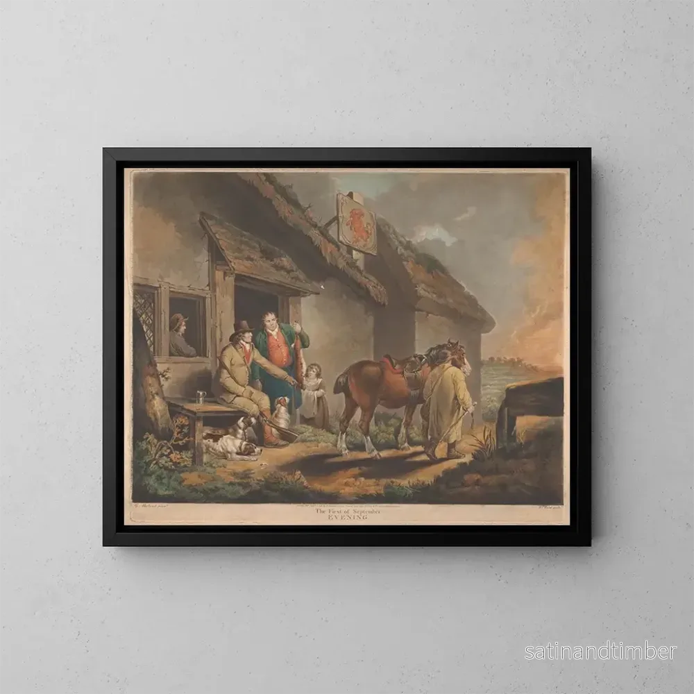 Reproduktion av målningen La première soirée de septembre - George Morland