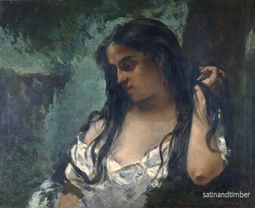 Reproduktion av målningen Gitan i reflektion - Gustave Courbet - Bild 2