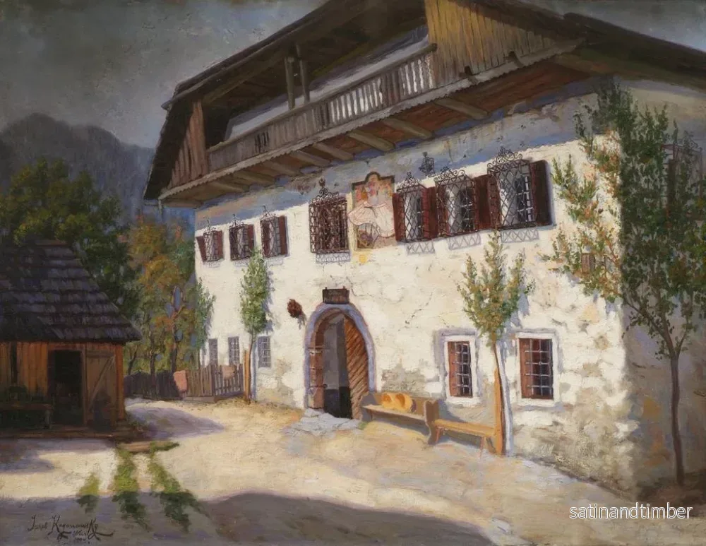 Reproduktion av målningen av L'auberge Pettar à Saint-Agatha - Jakob Koganowsky - Bild 2