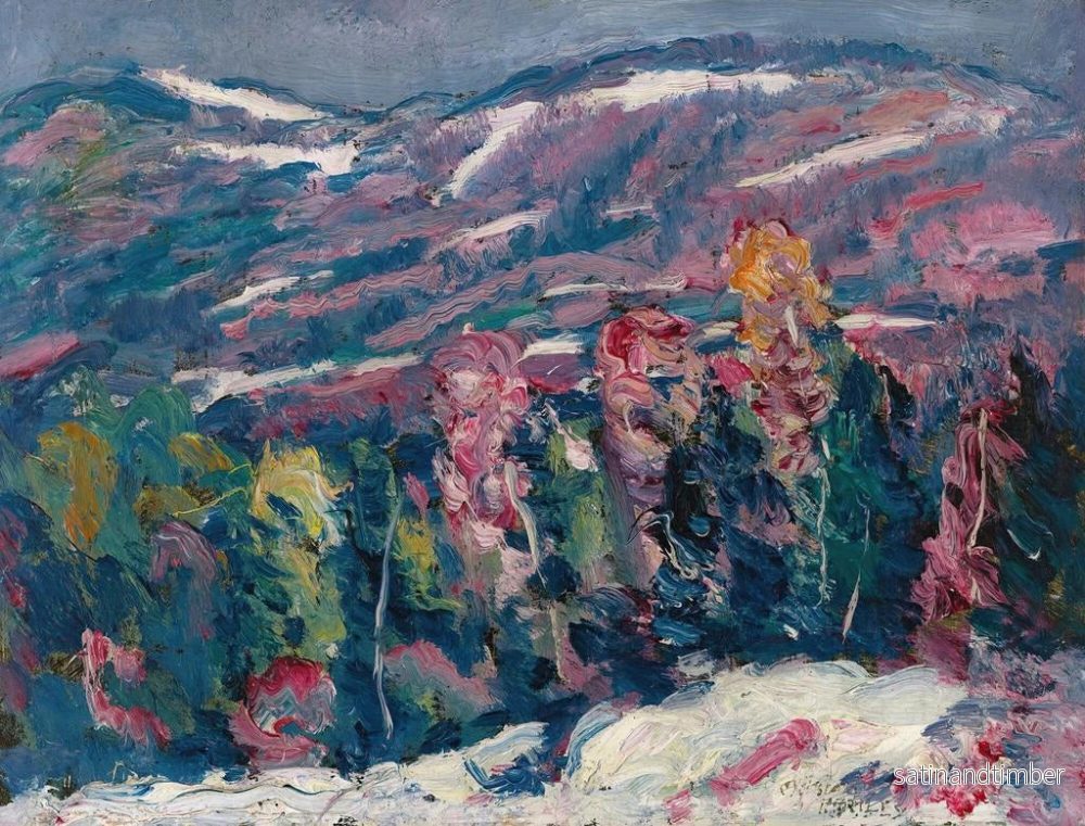 Reproduktion av målningen Chanson d'hiver - Marsden Hartley - Bild 2