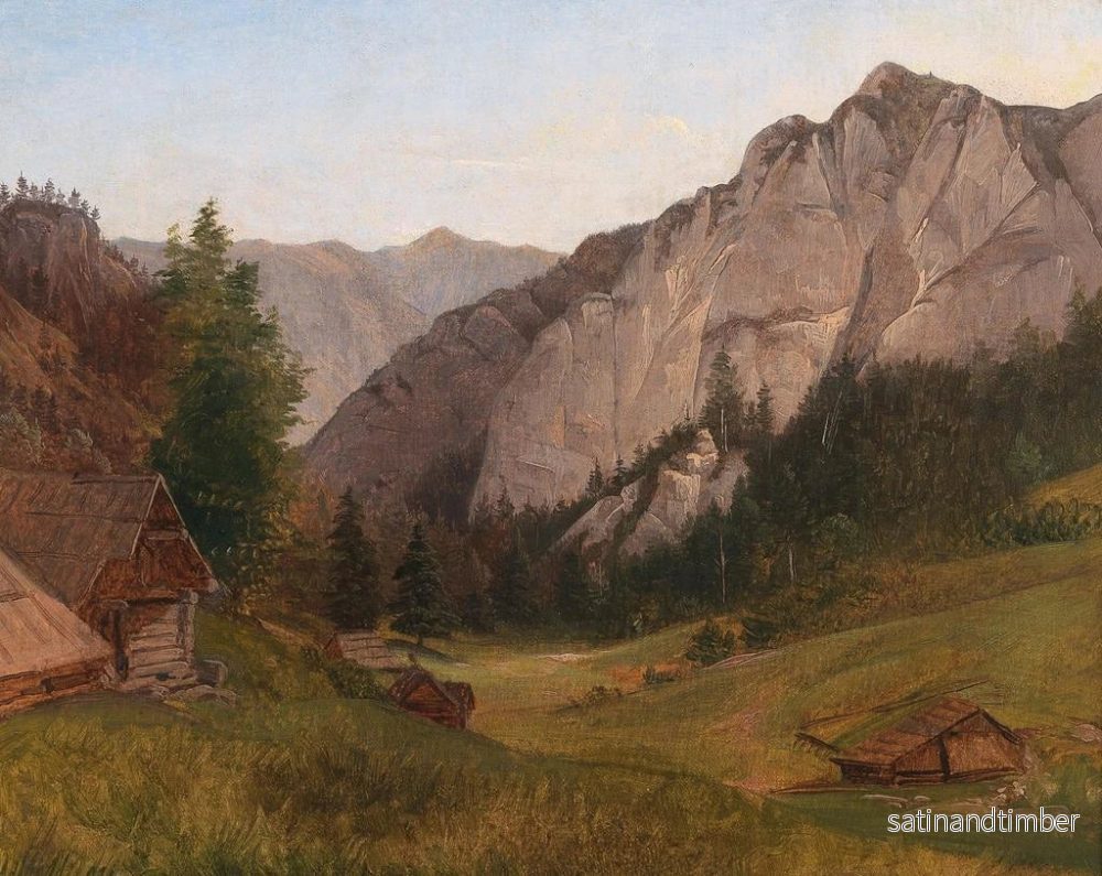 Reproduktion av målningen Scen från Salzkammergut - Josef Feid - Bild 2