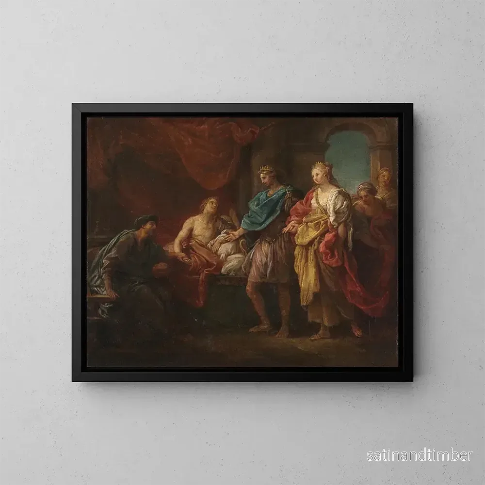 Reproduktion av målningen Studie för Antiochus och Stratonice – Pompeo Batoni Reproduktion av målningen Studie för Antiochus och Stratonice – Pompeo Batoni