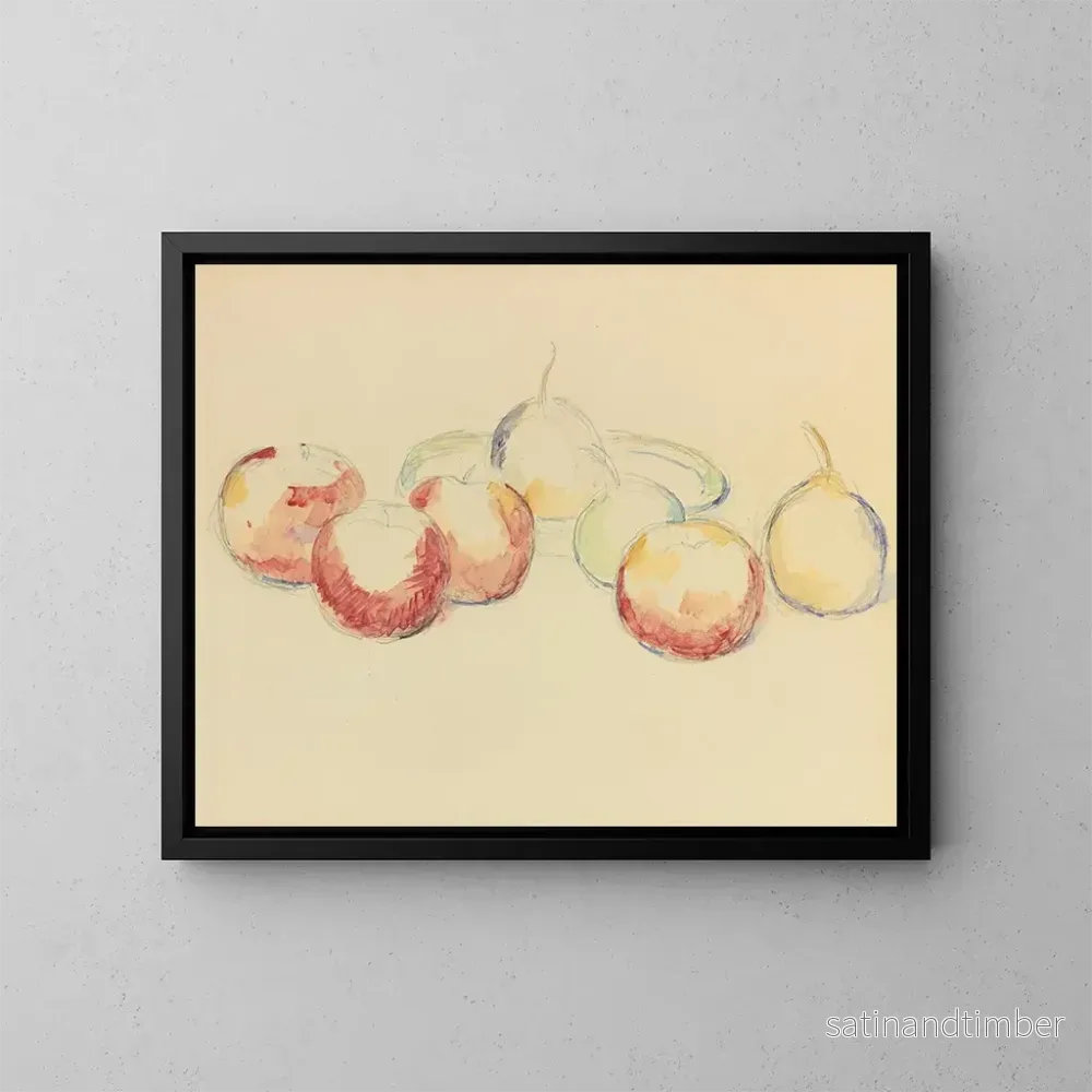 Reproduktion av målningen Äpplen och Päron - Paul Cézanne