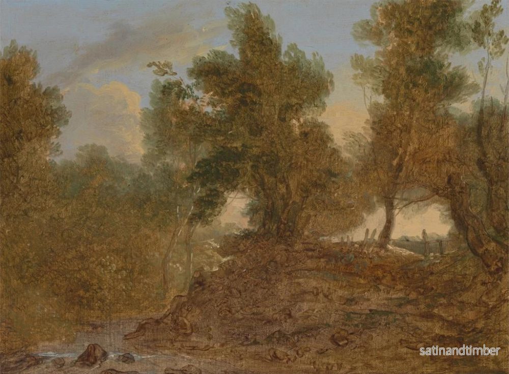 Reproduktion av målningen En landskap vid Wick, Gloucestershire, under klipporna - Benjamin Barker - Bild 2