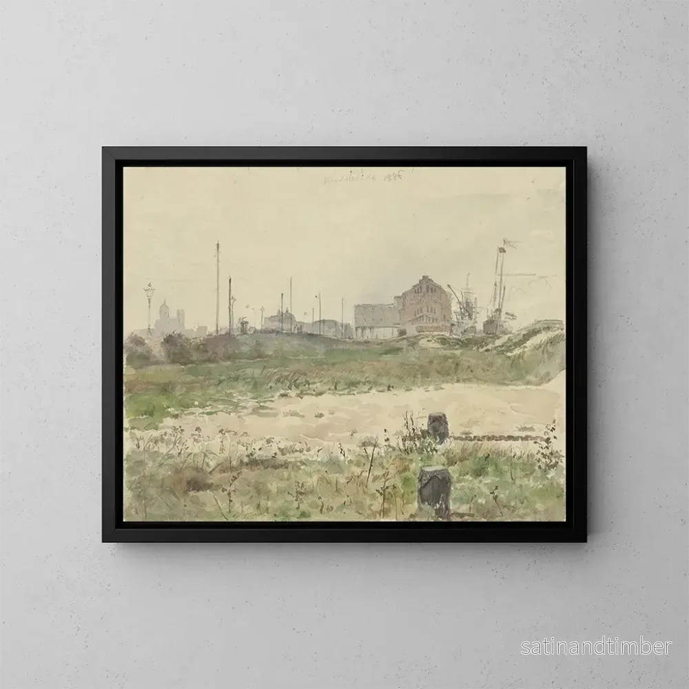 Reproduktion av målningen Quai des Commerces à Amsterdam – Jan Hoynck van Papendrecht Reproduktion av målningen Quai des Commerces à Amsterdam – Jan Hoynck van Papendrecht