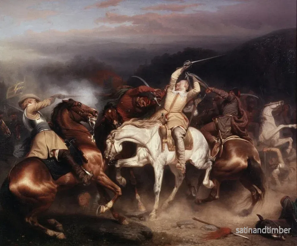 Reproduktion av målningen av kung Gustaf II Adolf av Sverige i Stuhm - Carl Wahlbom - Bild 2