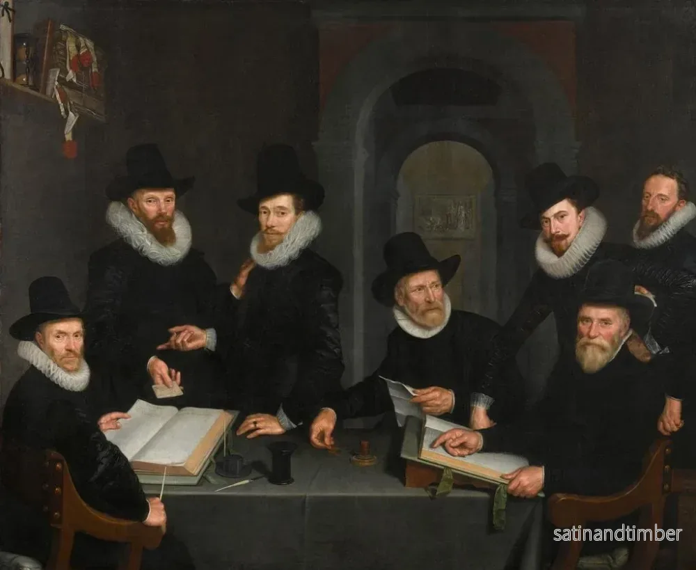 Reproduktion av målningen Les Régents des hôpitaux - Cornelis van der Voort - Bild 2