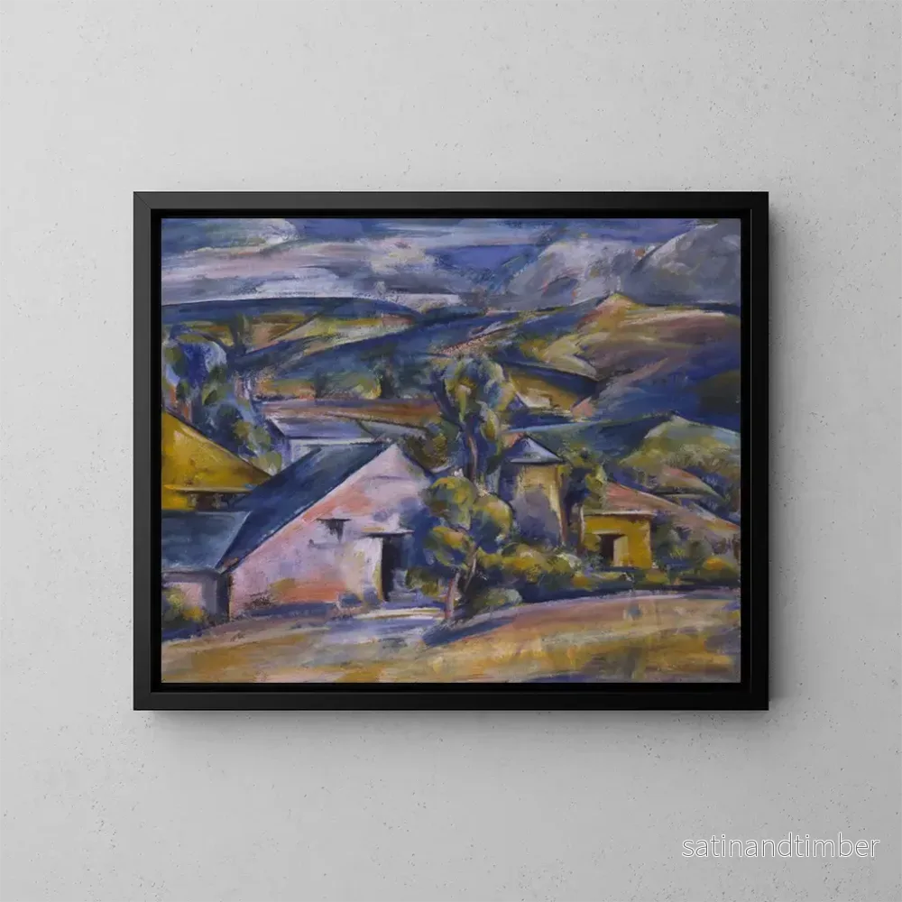 Reproduktion av målningen Les Collines - Preston Dickinson