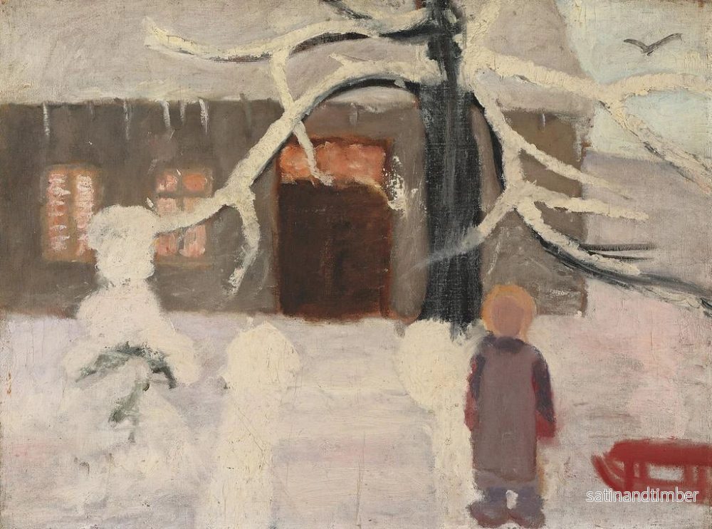 Reproduktion av målningen Pojke i snön - Paula Modersohn-Becker - Bild 2