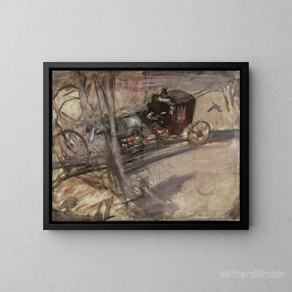 Reproduktion av målningen Le cocher - Giovanni Boldini