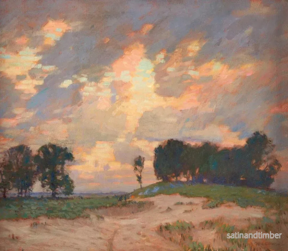 Reproduktion av målningen Le Bûcher - William Langson Lathrop - Bild 2