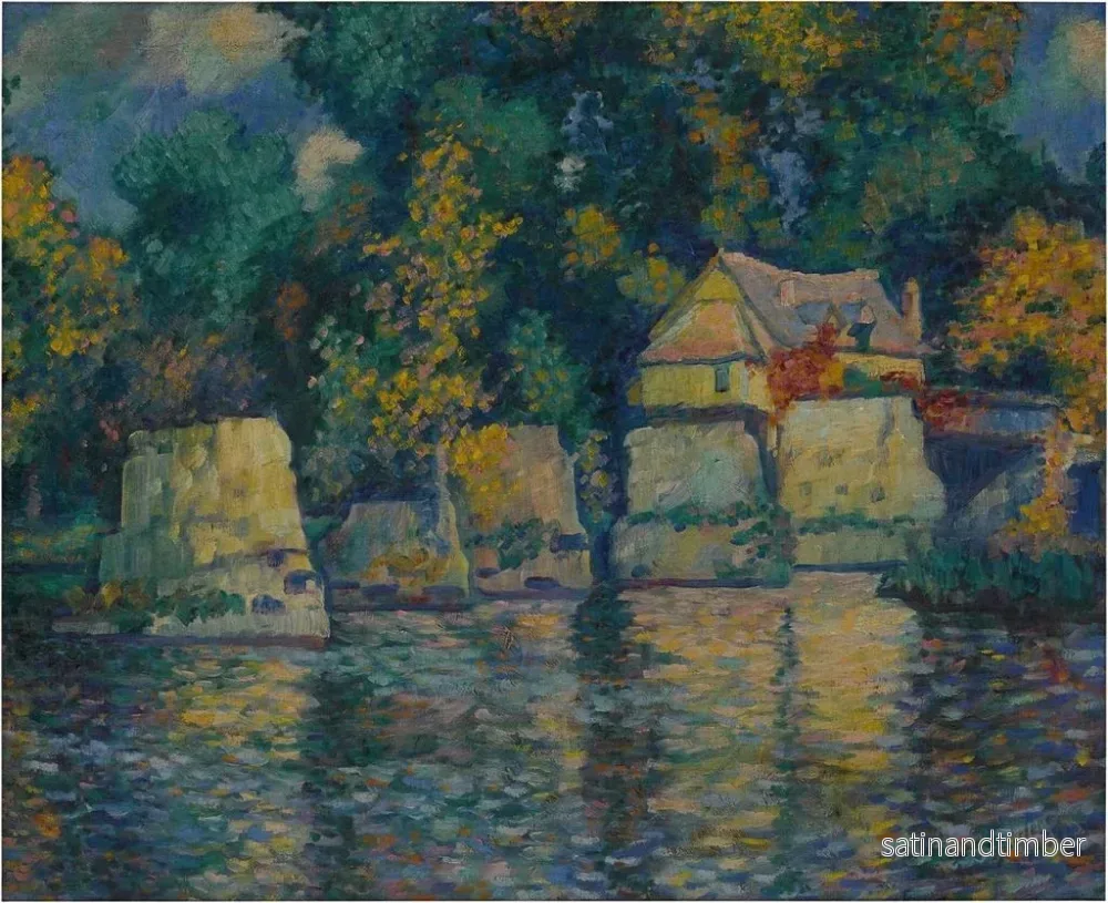 Reproduktion av målningen Pont rouge à Vernon - Theodore Earl Butler - Bild 2
