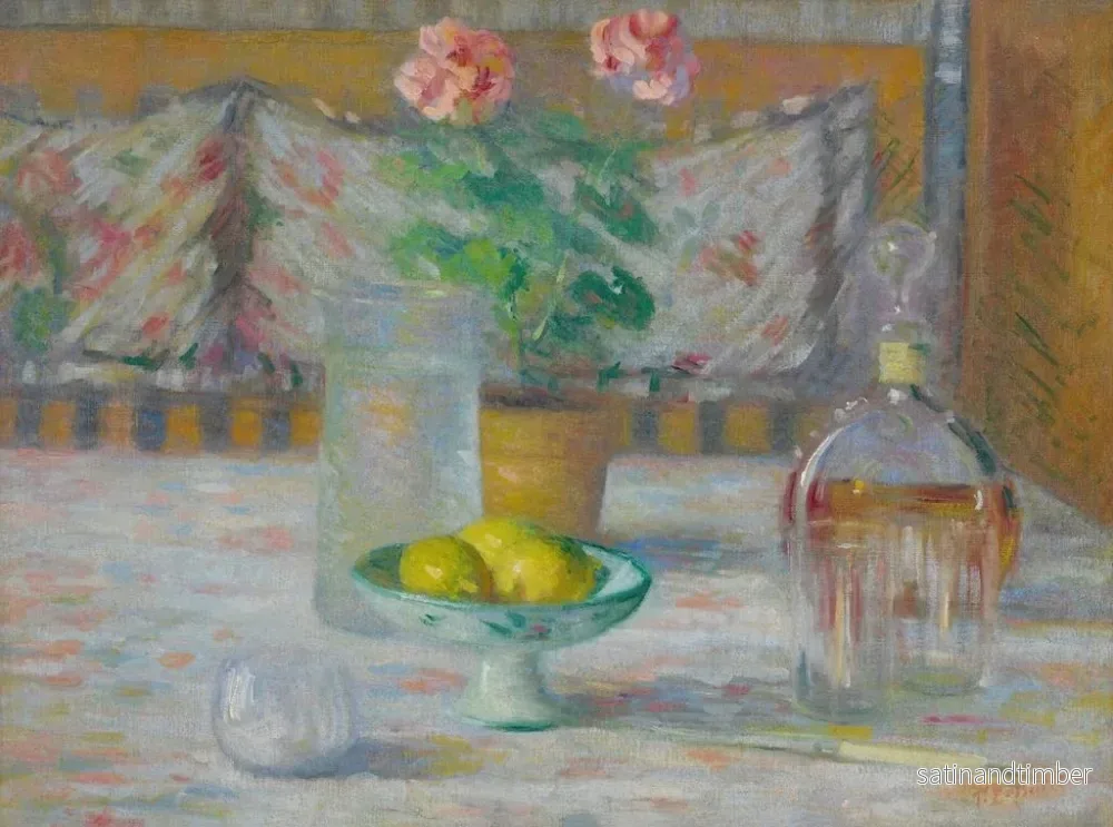 Reproduktion av målningen Naturtavla med citroner - Theodore Earl Butler - Bild 2
