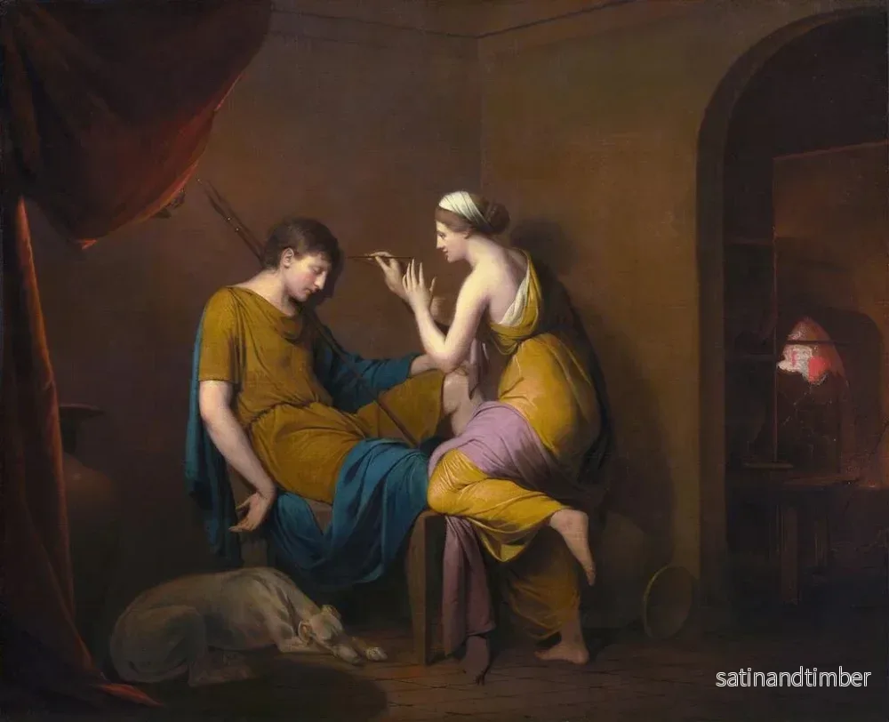 Reproduktion av målningen La jeune Corinthienne - Joseph Wright de Derby - Bild 2