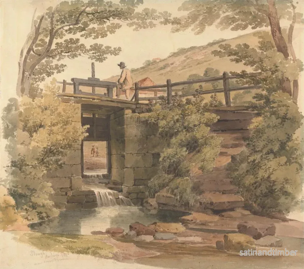 Reproduktion av målningen La vanne près de Slough - Paul Sandby Munn - Bild 2