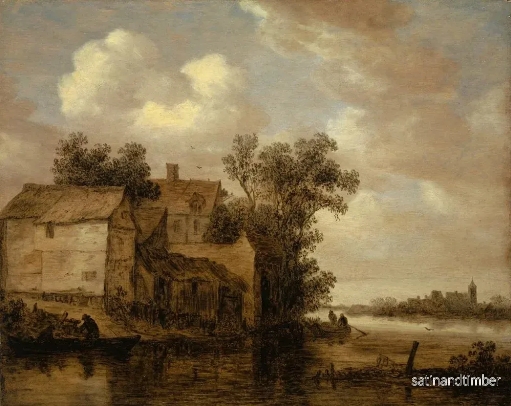 Reproduktion av målningen Landskap med flod - Jan van Goyen - Bild 2