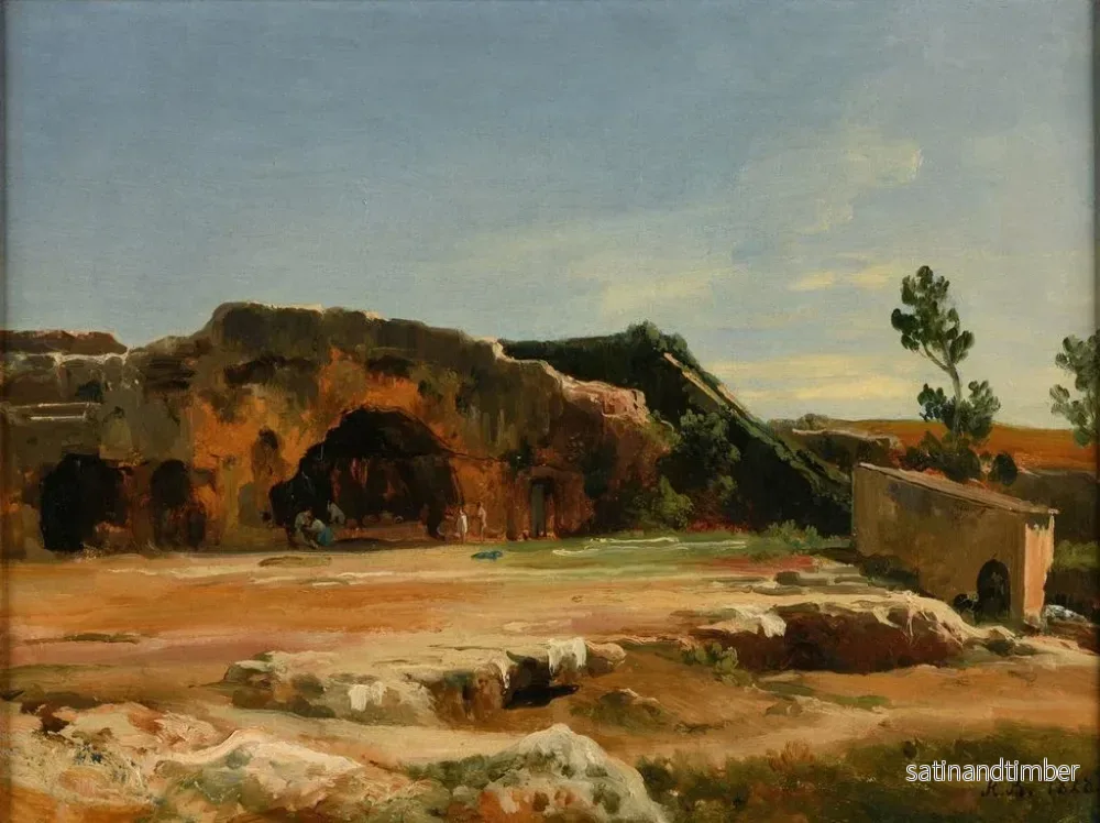 Reproduktion av målningen Grotte des Nymphes à Syracuse - Jacques-Raymond Brascassat - Bild 2