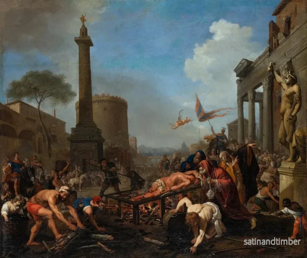 Reproduktion av målningen av Saint Laurent martyrdom - Bartholomeus Breenbergh - Bild 2