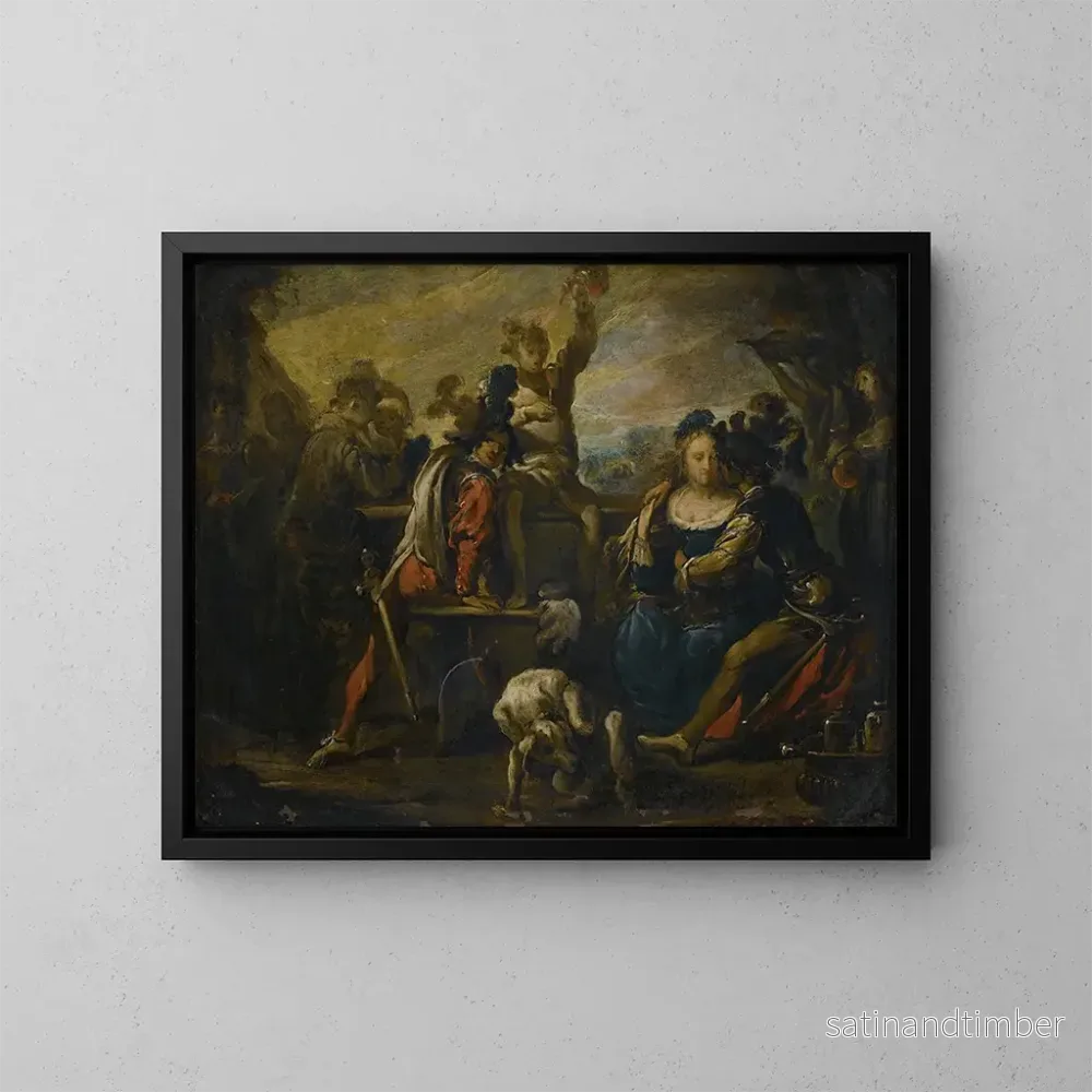 Reproduktion av målningen Le Fils prodigue - Johann Liss