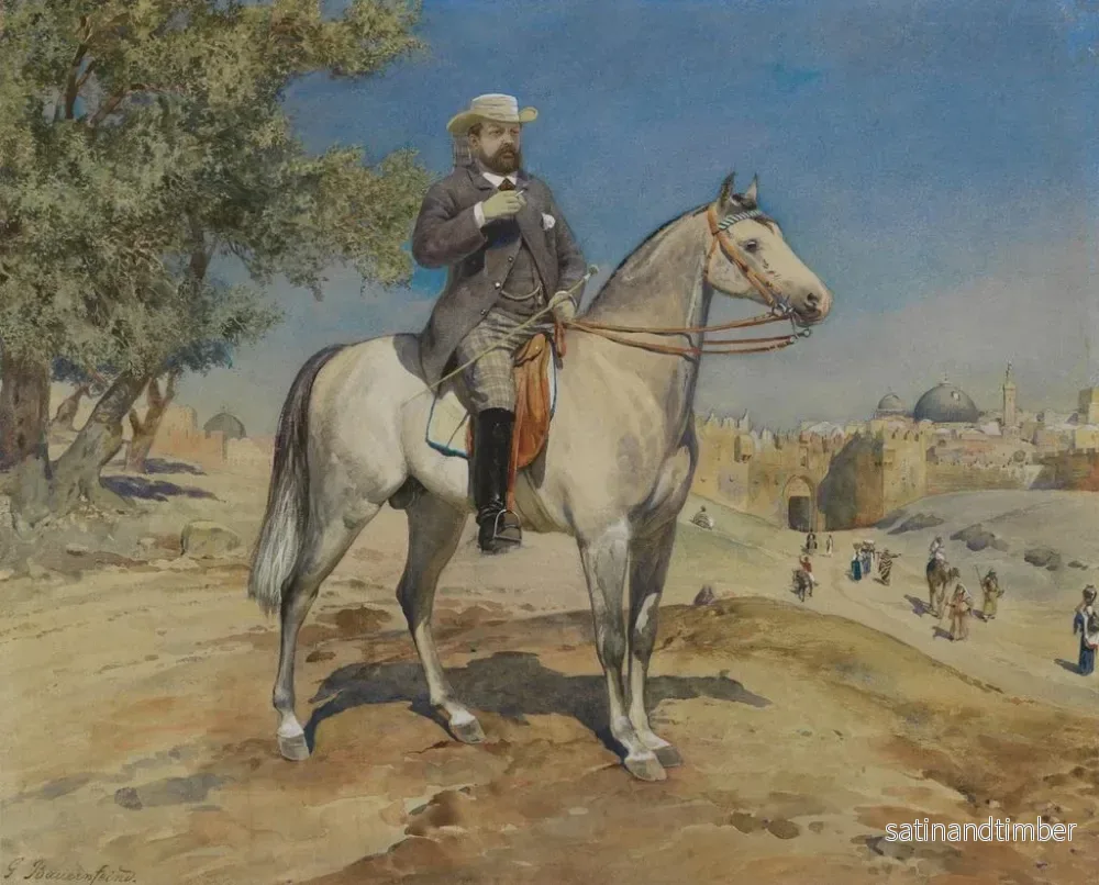 Reproduktion av målningen En riddare vid en dörr i Jerusalem - Gustav Bauernfeind - Bild 2