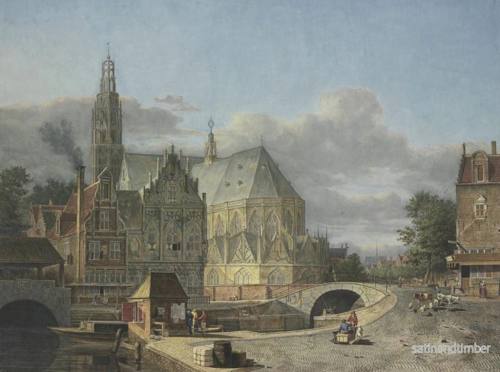 Reproduktion av målningen Vue d'une ville néerlandaise - Johannes Huibert Prins - Bild 2