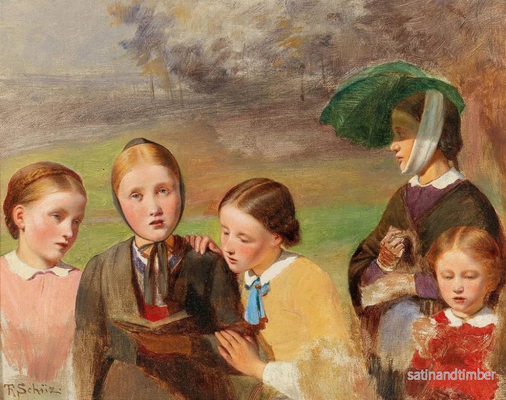 Reproduktion av målningen La Promenade de Pâques - Theodor Schz - Bild 2