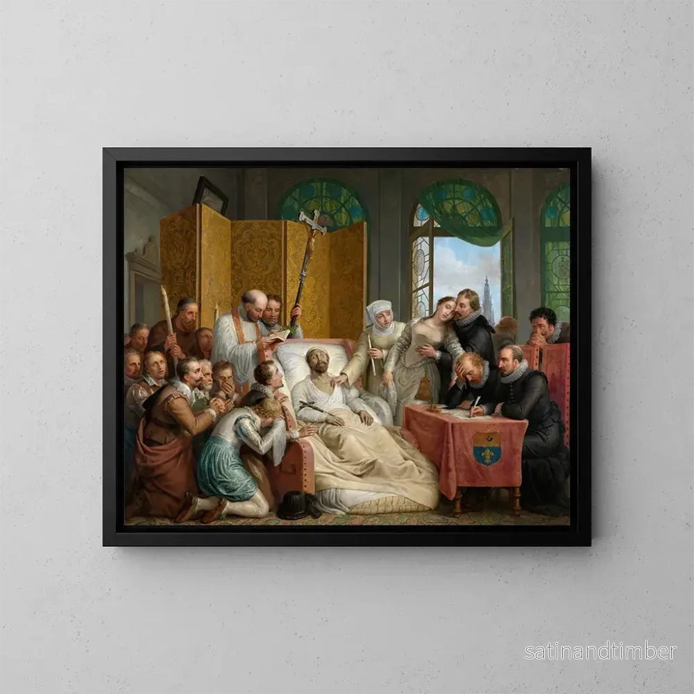 Reproduktion av målningen La mort de Pierre-Paul Rubens – Mattheus Ignatius van Bree