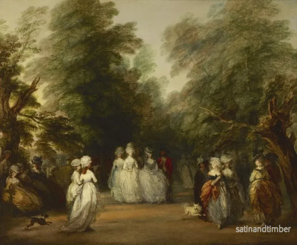 Reproduktion av målningen Le Mall dans le parc St James - Thomas Gainsborough - Bild 2