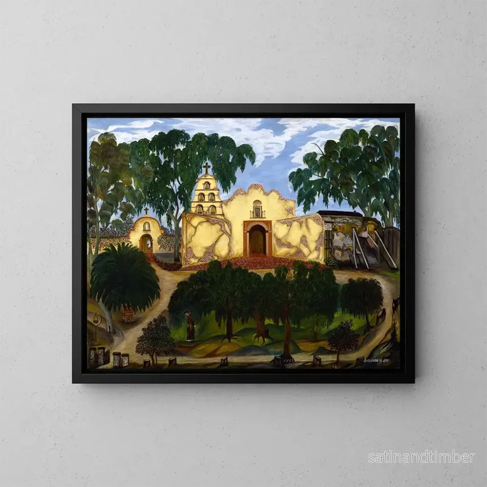 Reproduktion av målningen Mission de San Diego - Josephine Joy