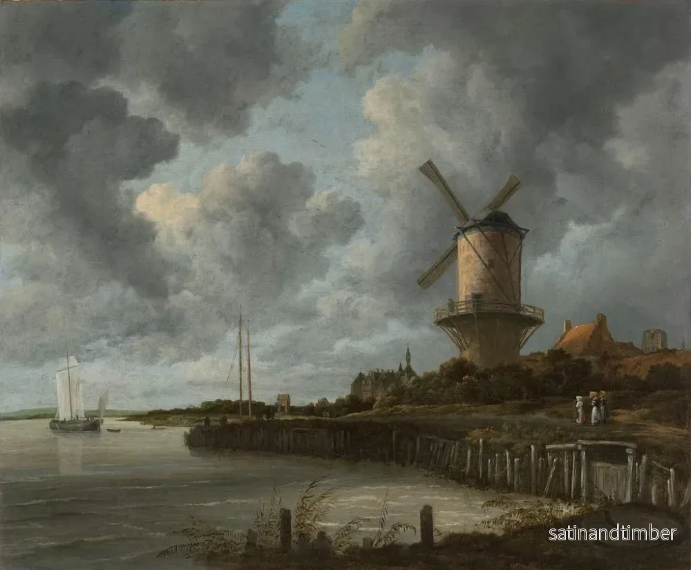 Reproduktion av målningen Le Moulin à Wijk bij Duurstede - Jacob van Ruisdael - Bild 2