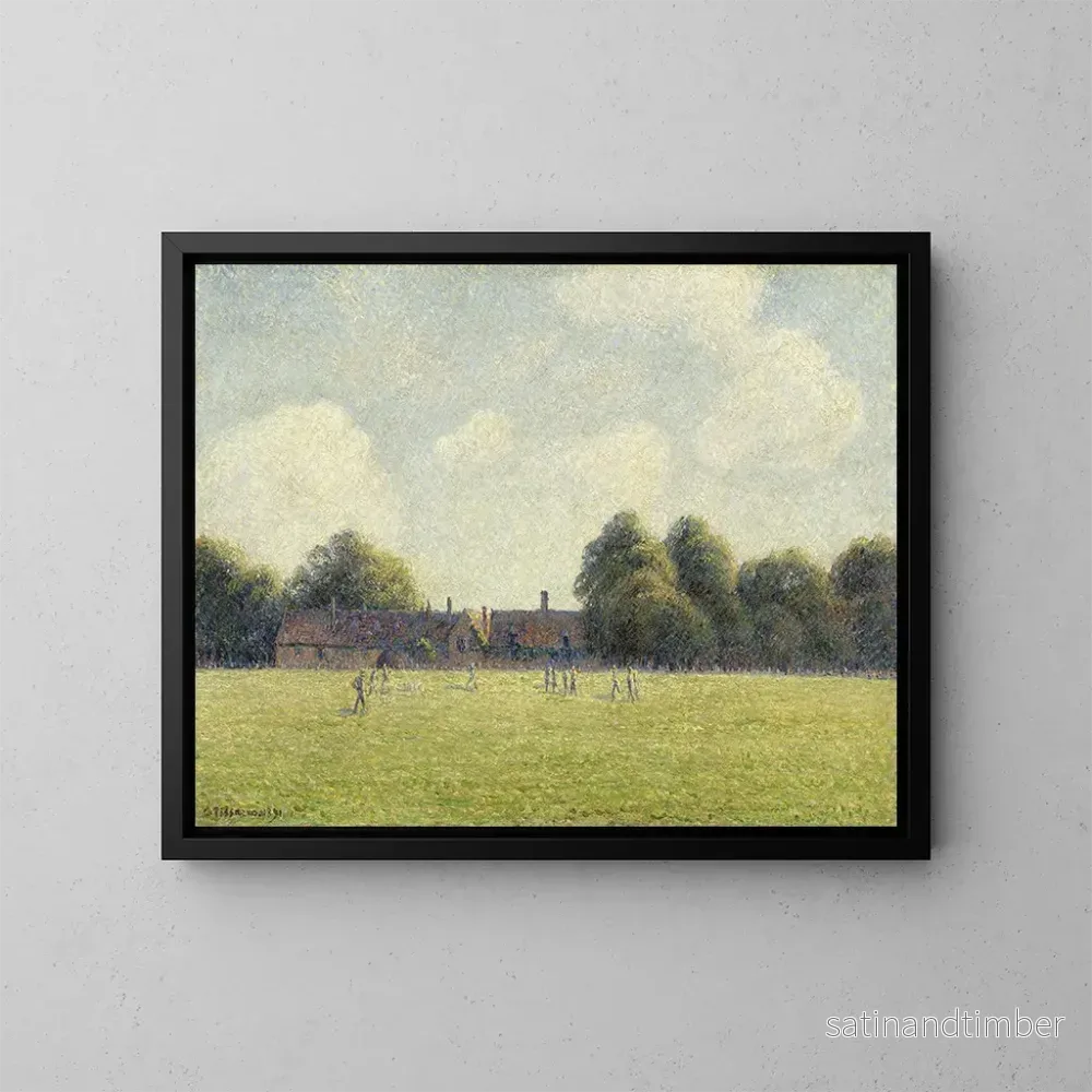 Reproduktion av målningen Le vert de Hampton Court - Camille Pissarro