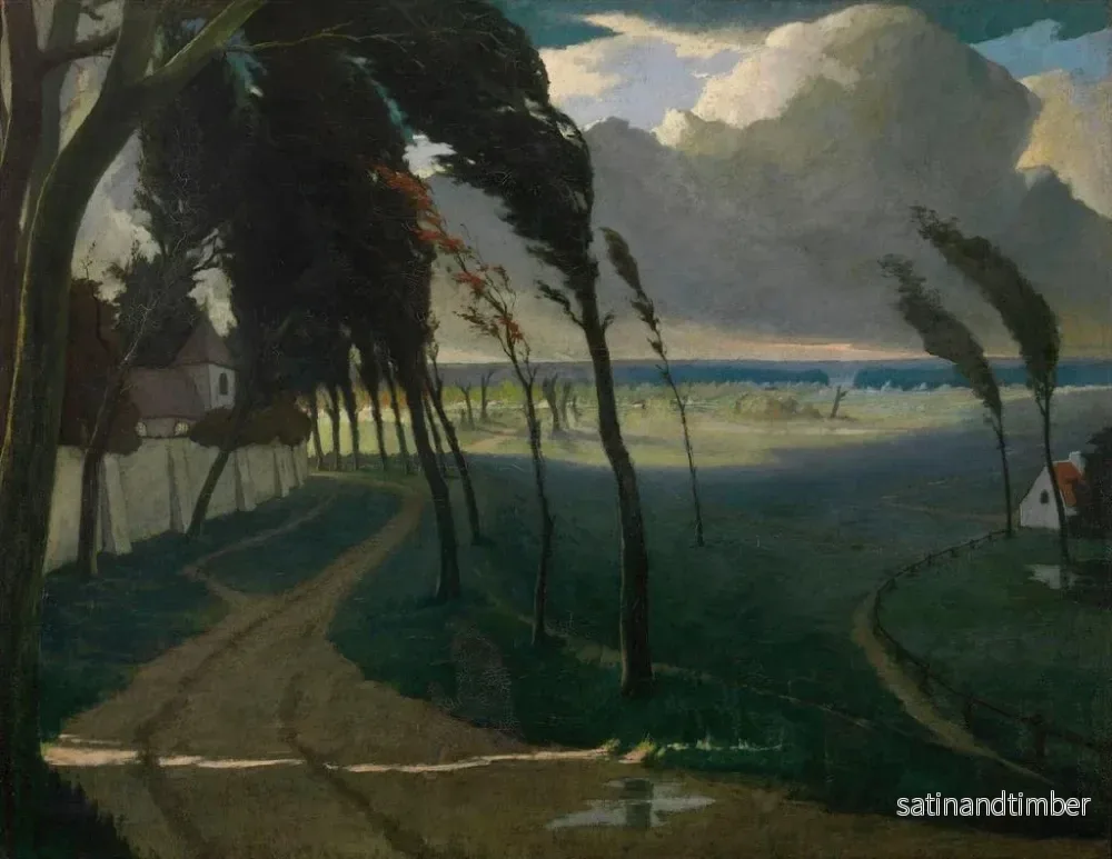 Reproduktion av målningen Tempête - Eugène Laermans - Bild 2