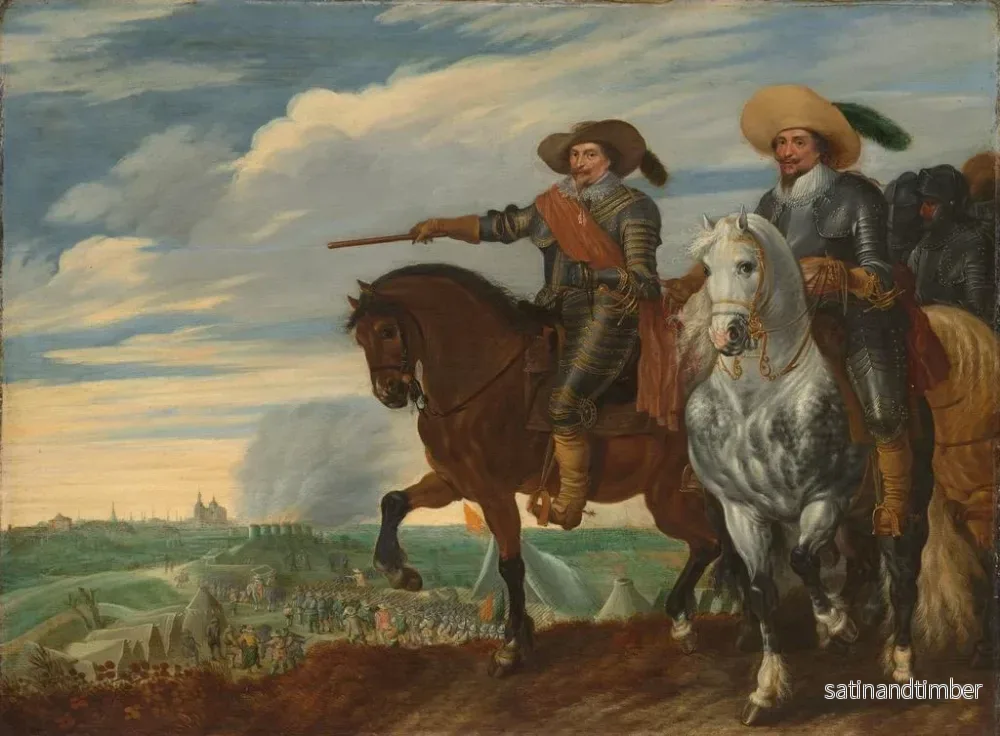 Reproduktion av målningen Frédéric Henri och Ernst Casimir de Nassau-Dietz vid belägringen av s'Hertogenbosch - Pauwels van Hillegaert - Bild 2