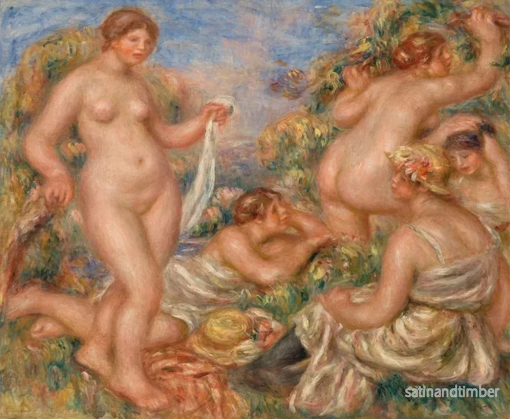 Reproduktion av målningen Composition fem badare - Pierre-Auguste Renoir - Bild 2