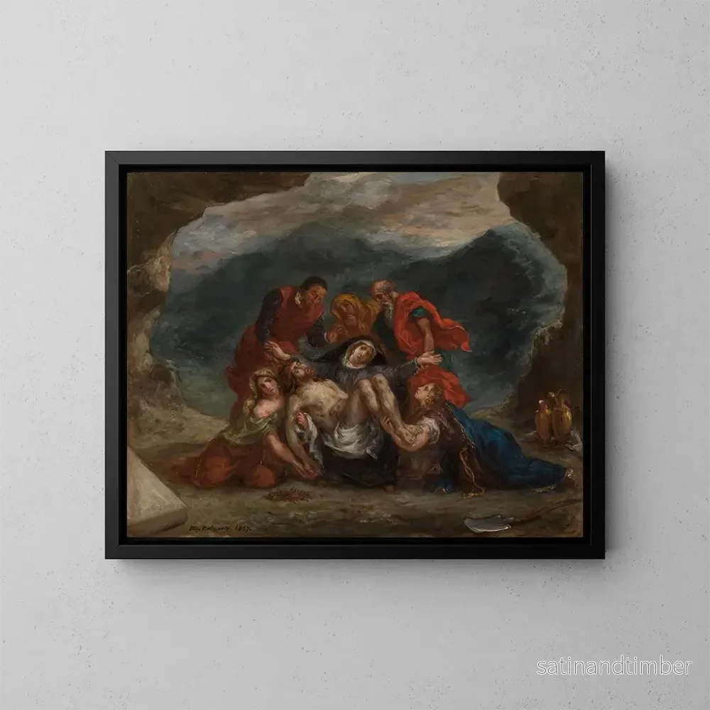 Reproduktion av målningen Lamentation du Christ - Eugène Delacroix