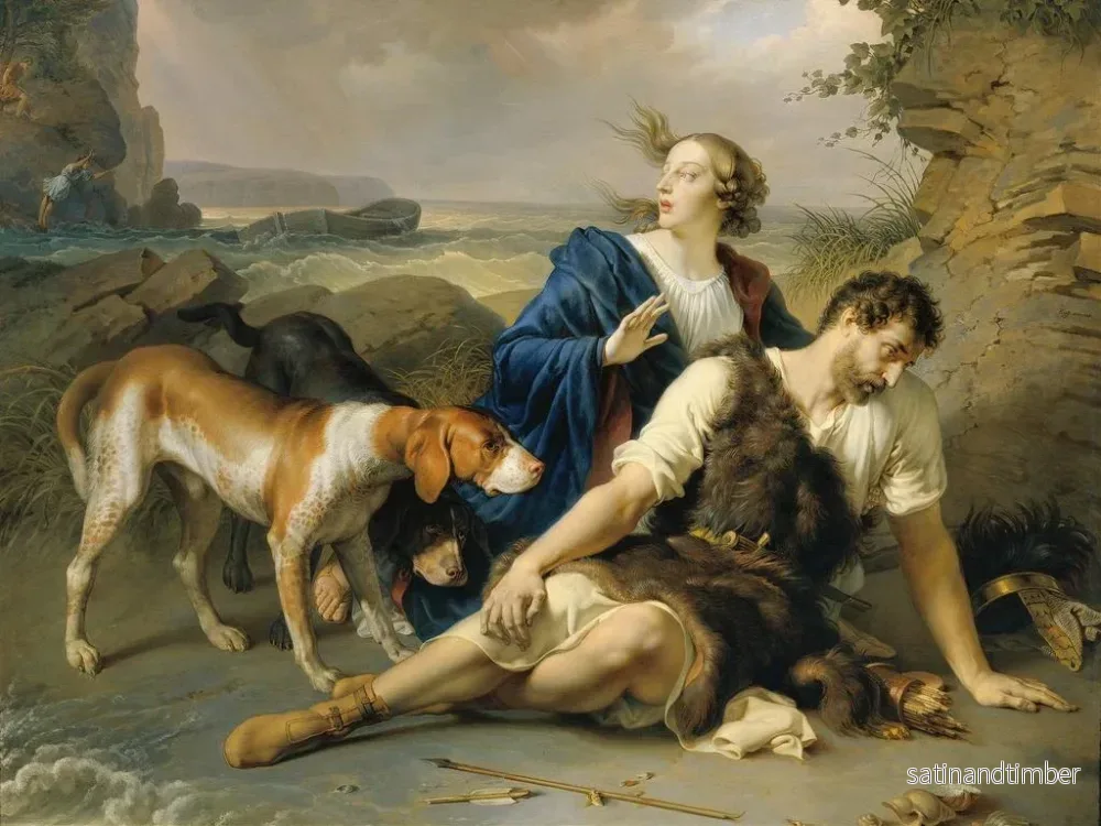 Reproduktion av målningen Arindal och Daura - Johann Peter Krafft - Bild 2